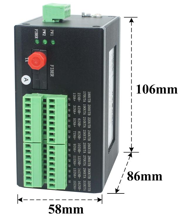 8路雙向開關(guān)量光端機